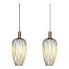 Lampa wisząca Aurelie Lucide 21442/03/10 Nowoczesna listwa potrójna Czarno-Złota 3xGU10